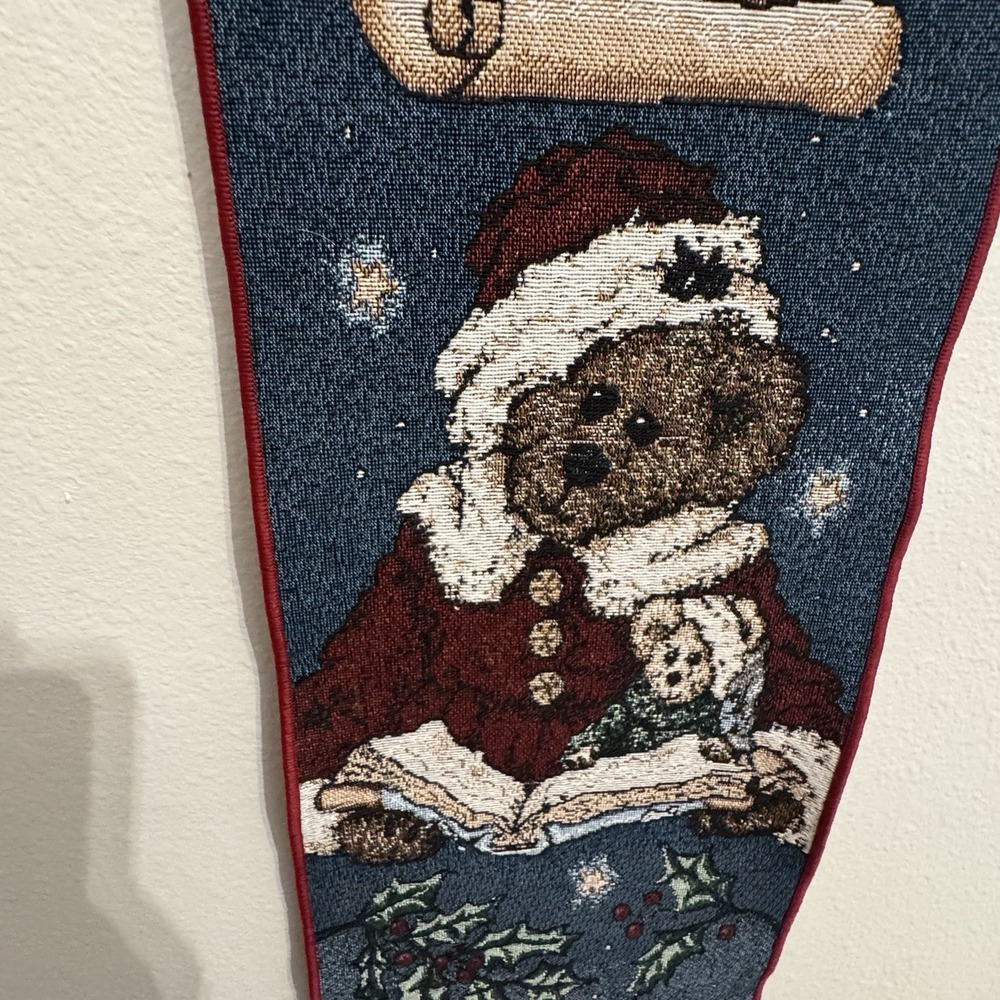 Boyds Bear Twas Night Before Christmas Bell Pull Wall Hanging‎ Door Decor